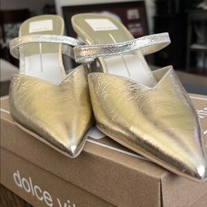Dolce Vita Metallic Silver Kanika Mules